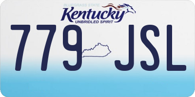 KY license plate 779JSL