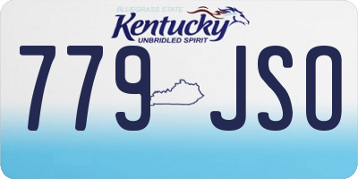 KY license plate 779JSO