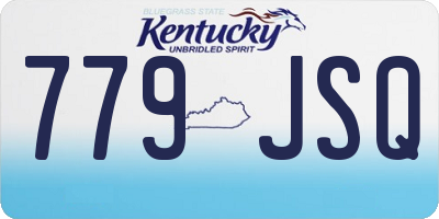 KY license plate 779JSQ