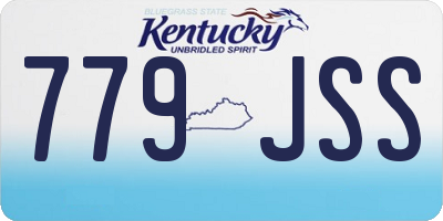 KY license plate 779JSS