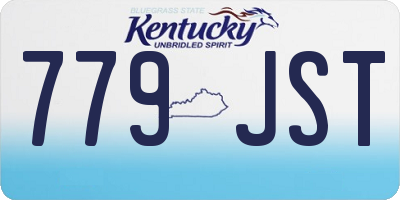 KY license plate 779JST