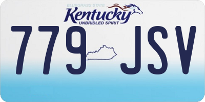 KY license plate 779JSV