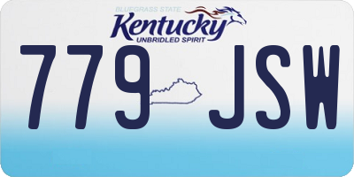 KY license plate 779JSW