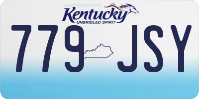 KY license plate 779JSY
