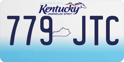 KY license plate 779JTC