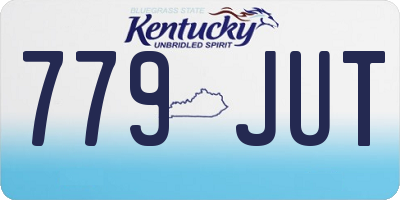 KY license plate 779JUT