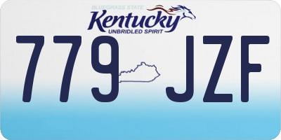 KY license plate 779JZF