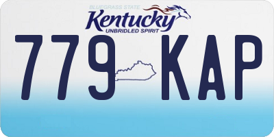 KY license plate 779KAP