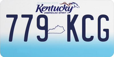 KY license plate 779KCG
