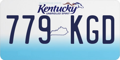 KY license plate 779KGD