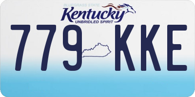 KY license plate 779KKE