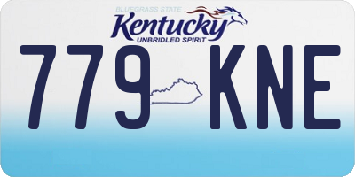 KY license plate 779KNE