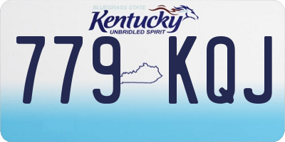 KY license plate 779KQJ