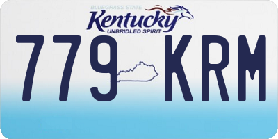KY license plate 779KRM