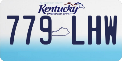 KY license plate 779LHW