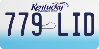 KY license plate 779LID