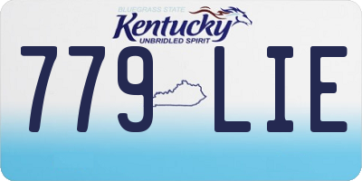 KY license plate 779LIE