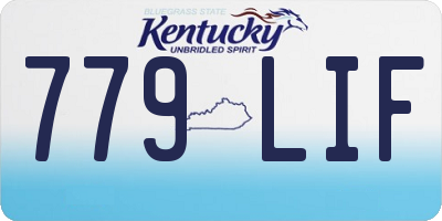 KY license plate 779LIF