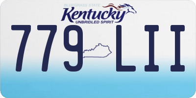 KY license plate 779LII