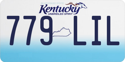 KY license plate 779LIL