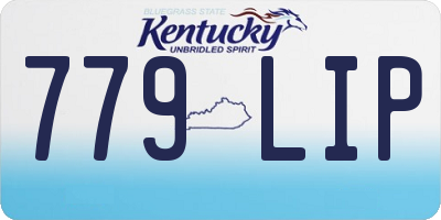 KY license plate 779LIP