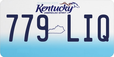 KY license plate 779LIQ