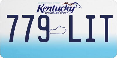 KY license plate 779LIT