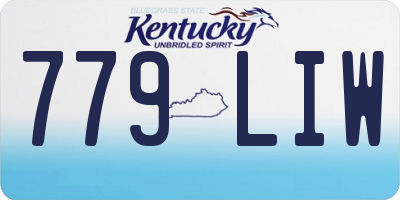 KY license plate 779LIW