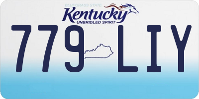 KY license plate 779LIY