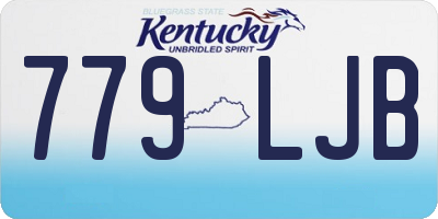 KY license plate 779LJB