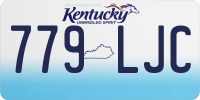 KY license plate 779LJC