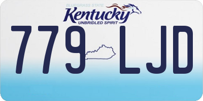 KY license plate 779LJD