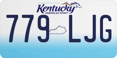 KY license plate 779LJG