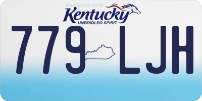 KY license plate 779LJH