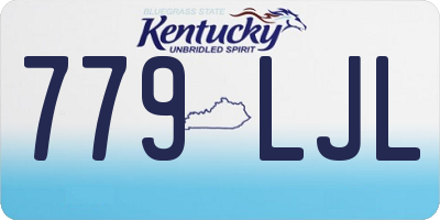 KY license plate 779LJL