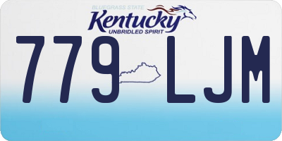 KY license plate 779LJM