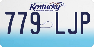 KY license plate 779LJP