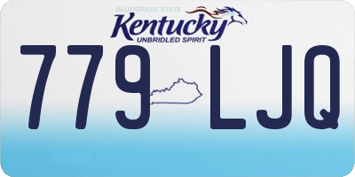 KY license plate 779LJQ