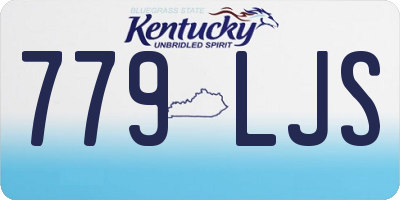KY license plate 779LJS