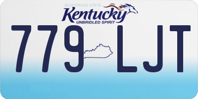 KY license plate 779LJT