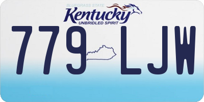 KY license plate 779LJW