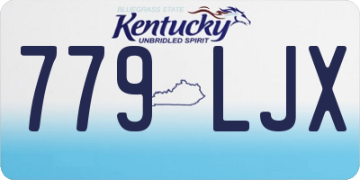 KY license plate 779LJX