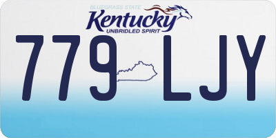 KY license plate 779LJY
