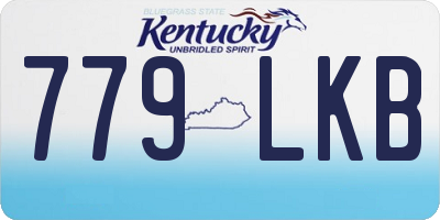 KY license plate 779LKB