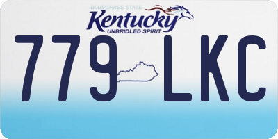KY license plate 779LKC