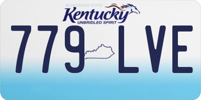 KY license plate 779LVE