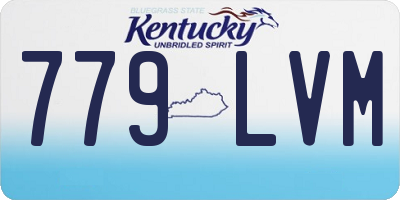 KY license plate 779LVM