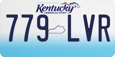 KY license plate 779LVR