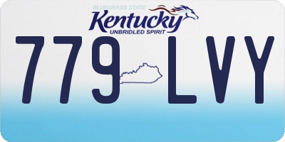 KY license plate 779LVY