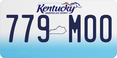 KY license plate 779MOO